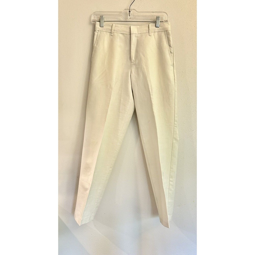 Van Heusen Studio Women Size 14 NWT Capri Slacks/Pants Linen Blend with Pockets